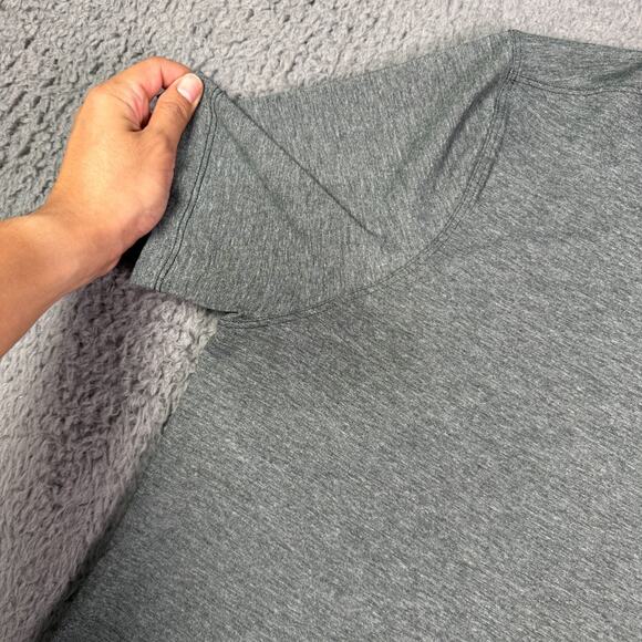 Lululemon Evolution Polo Shirt Mens L Gray Short Sleeve Golf Soft Stretch - Picture 3 of 9